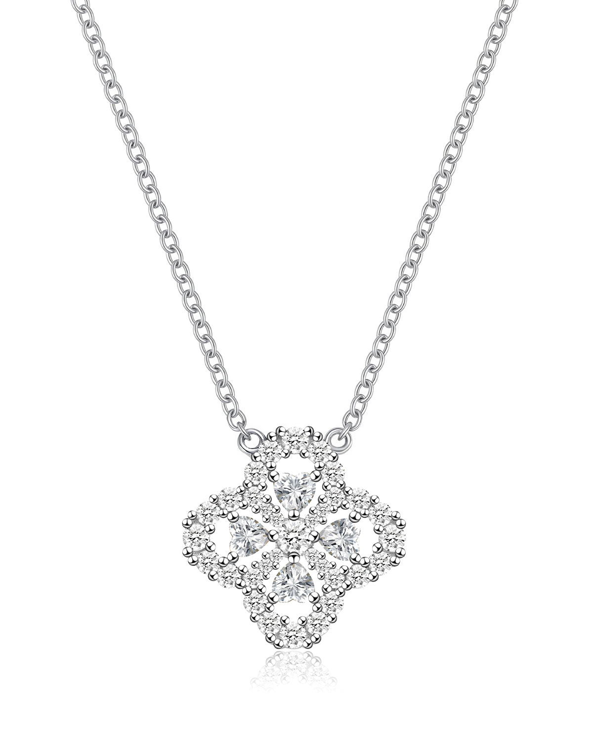 lucky charm necklace silver