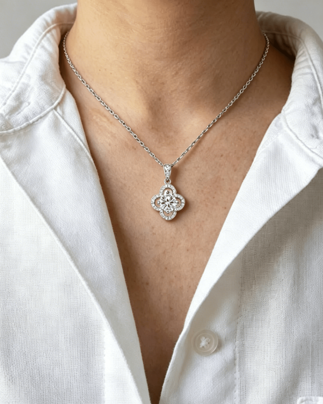 moissanite necklace