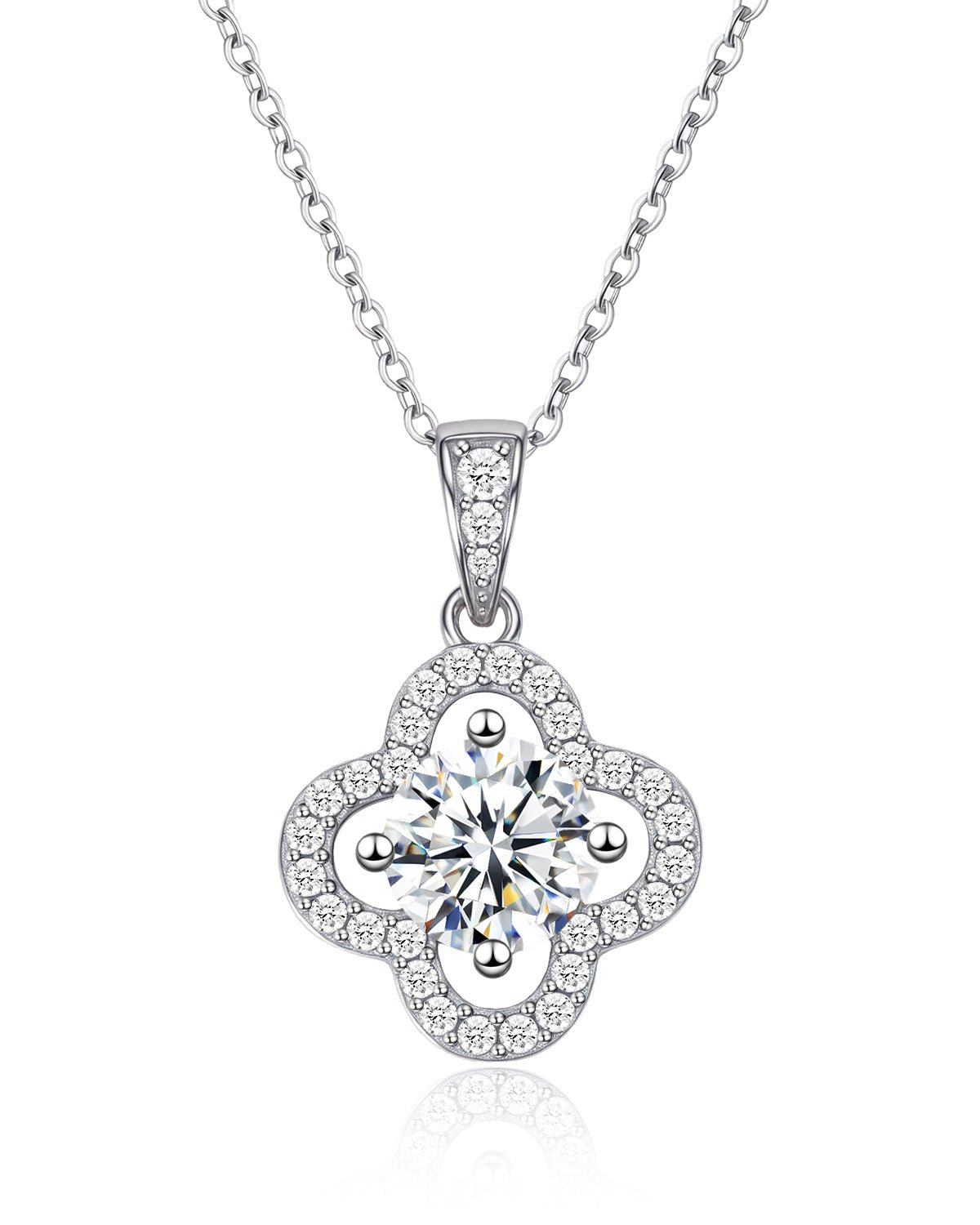 four leaf clover moissanite jewelry