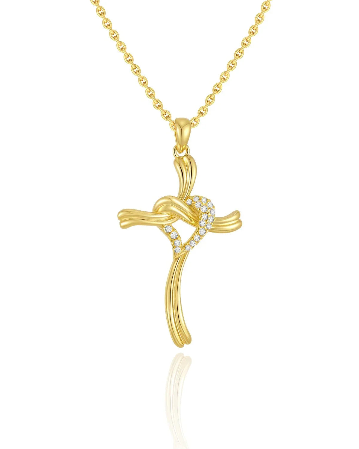 gold cross necklace for women