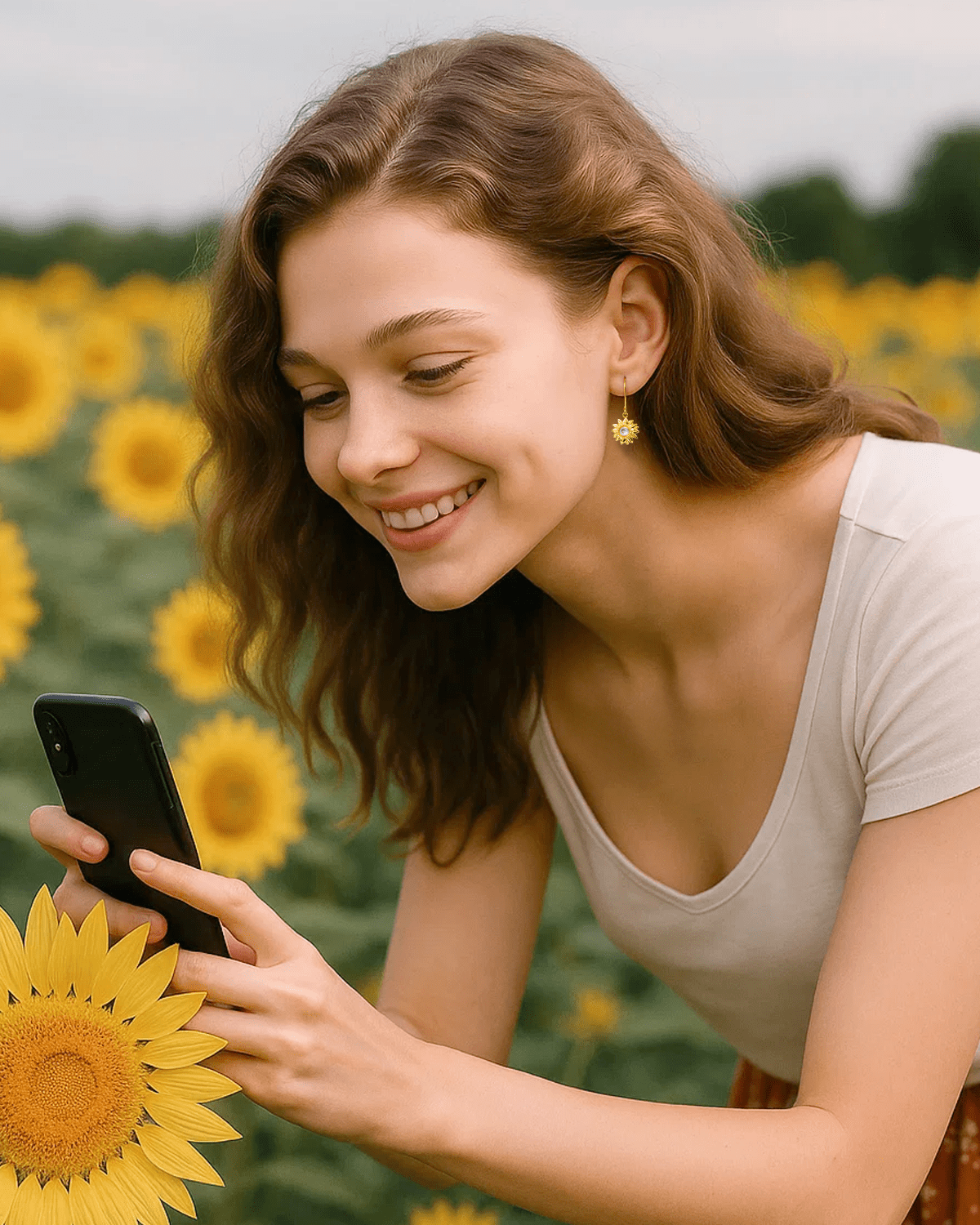 sunflower jewelry for women