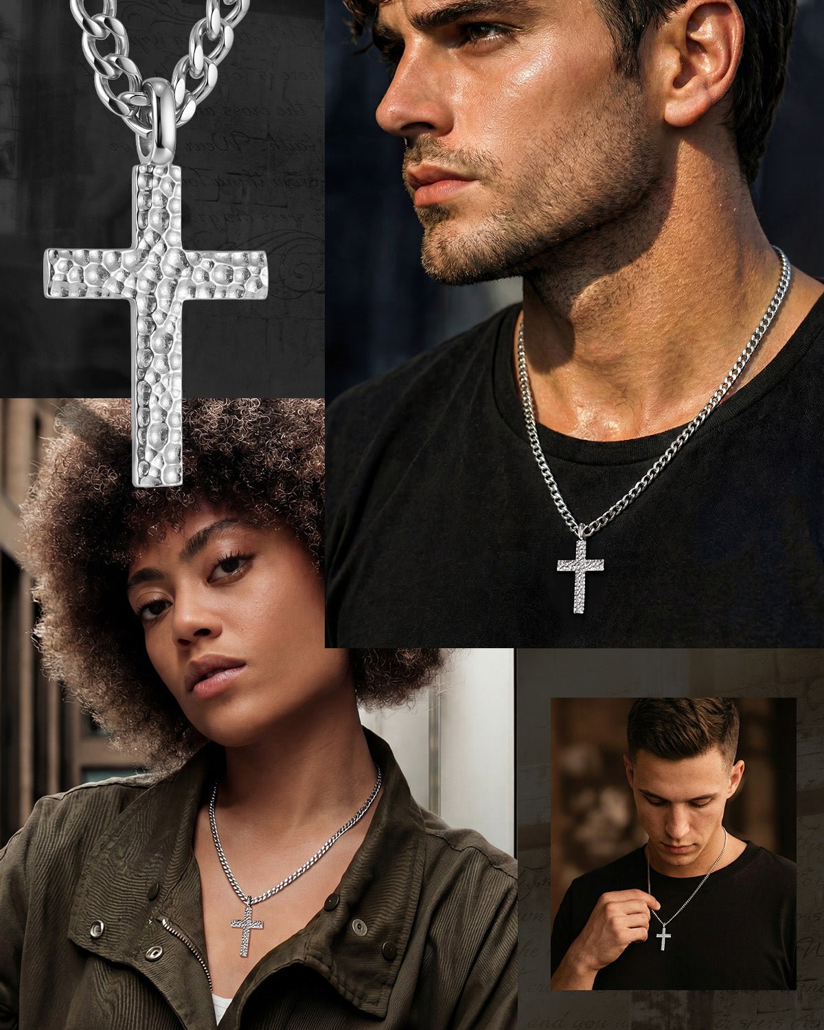 men's cross necklace