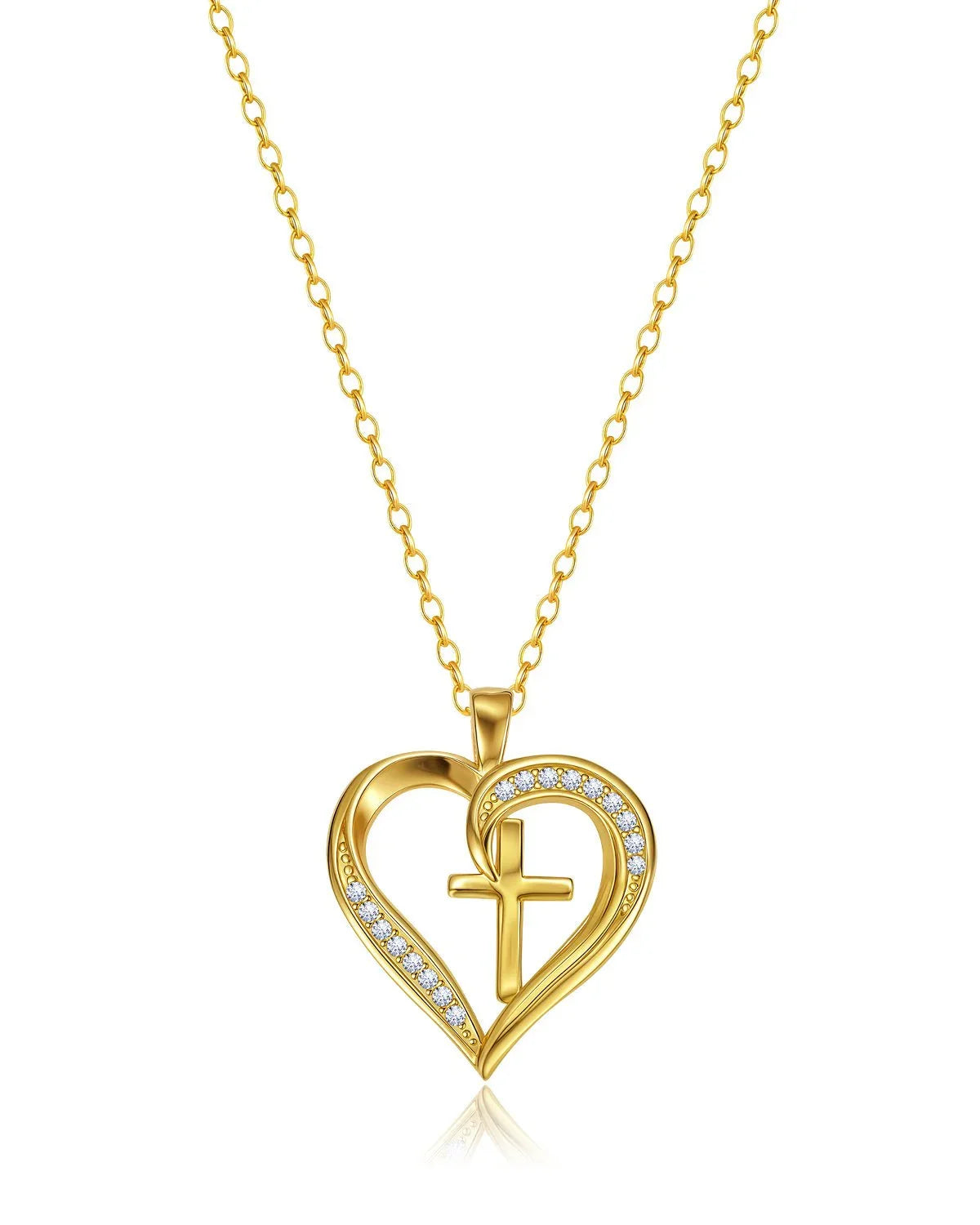 gold cross necklace