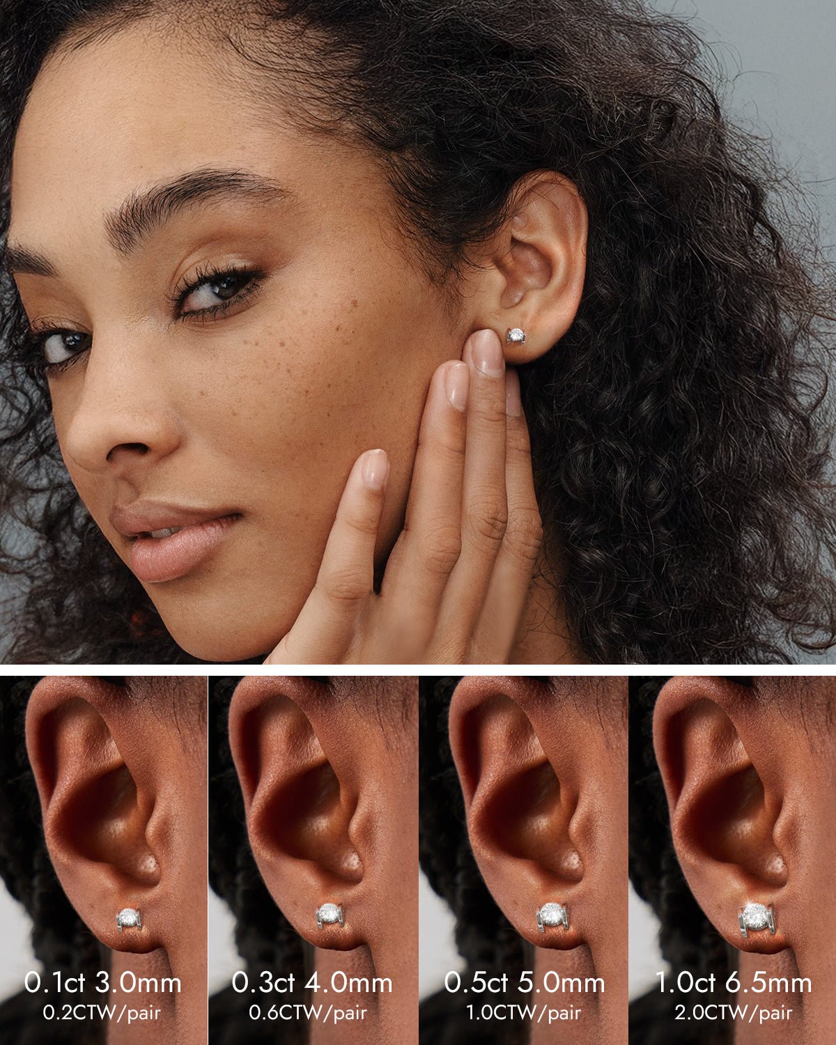 everyday moissanite earrings