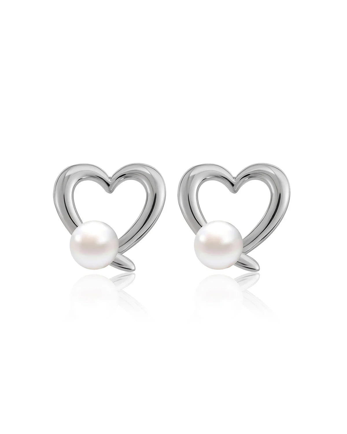 pearl stud earrings