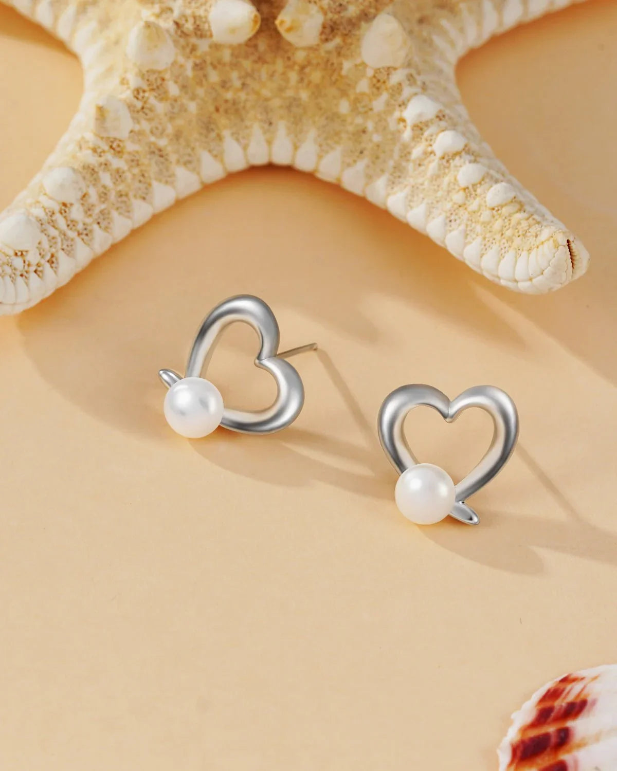 pearl stud earrings