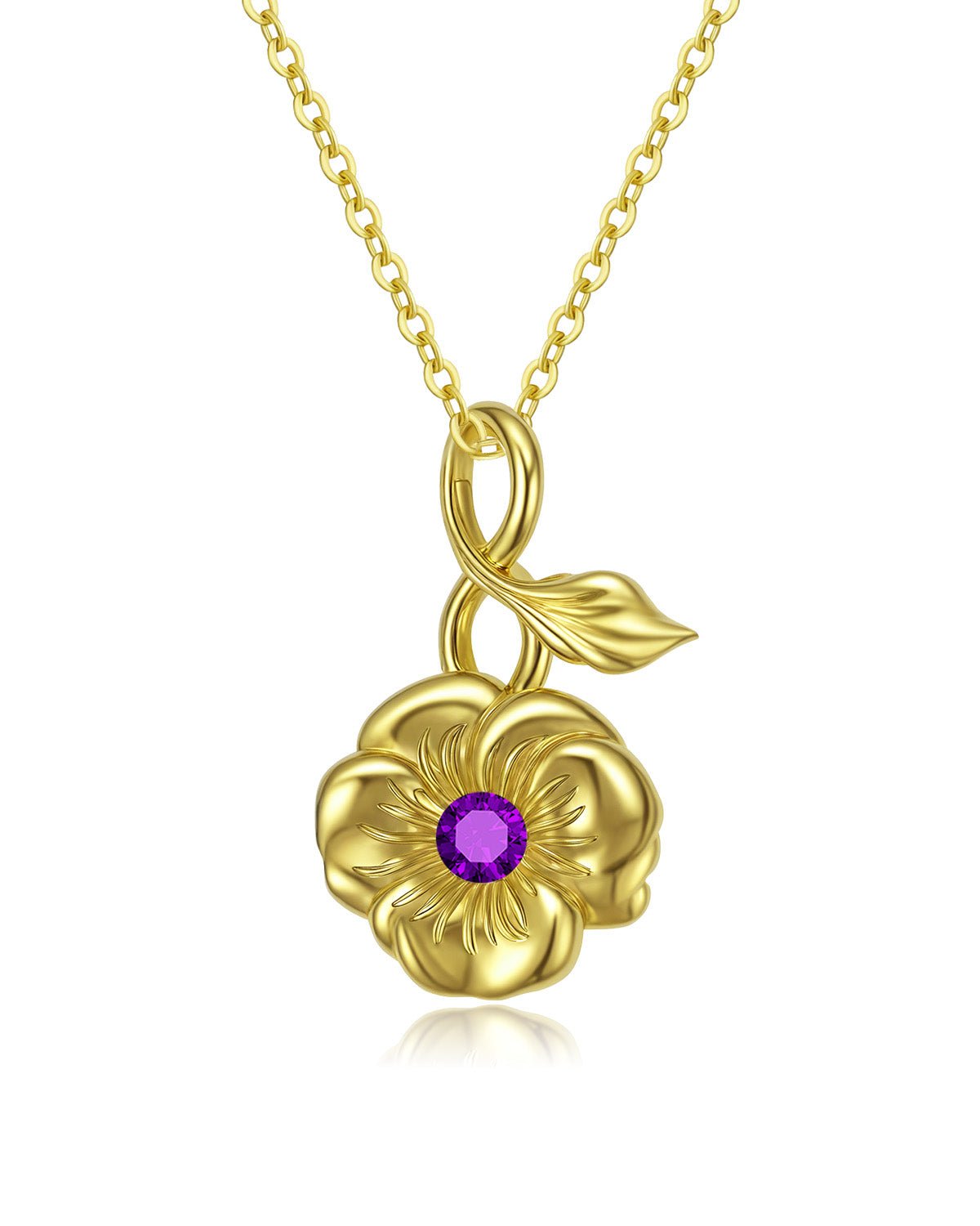 birth flower necklace