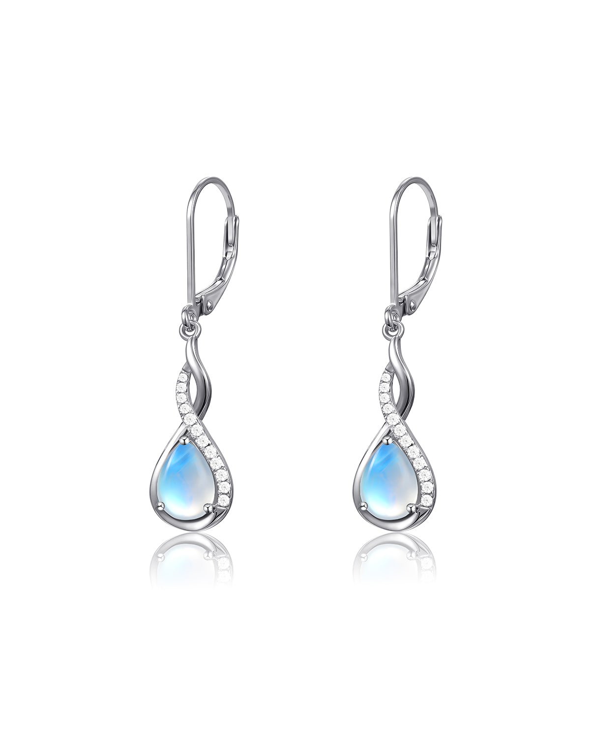 moonstone drop earrings
