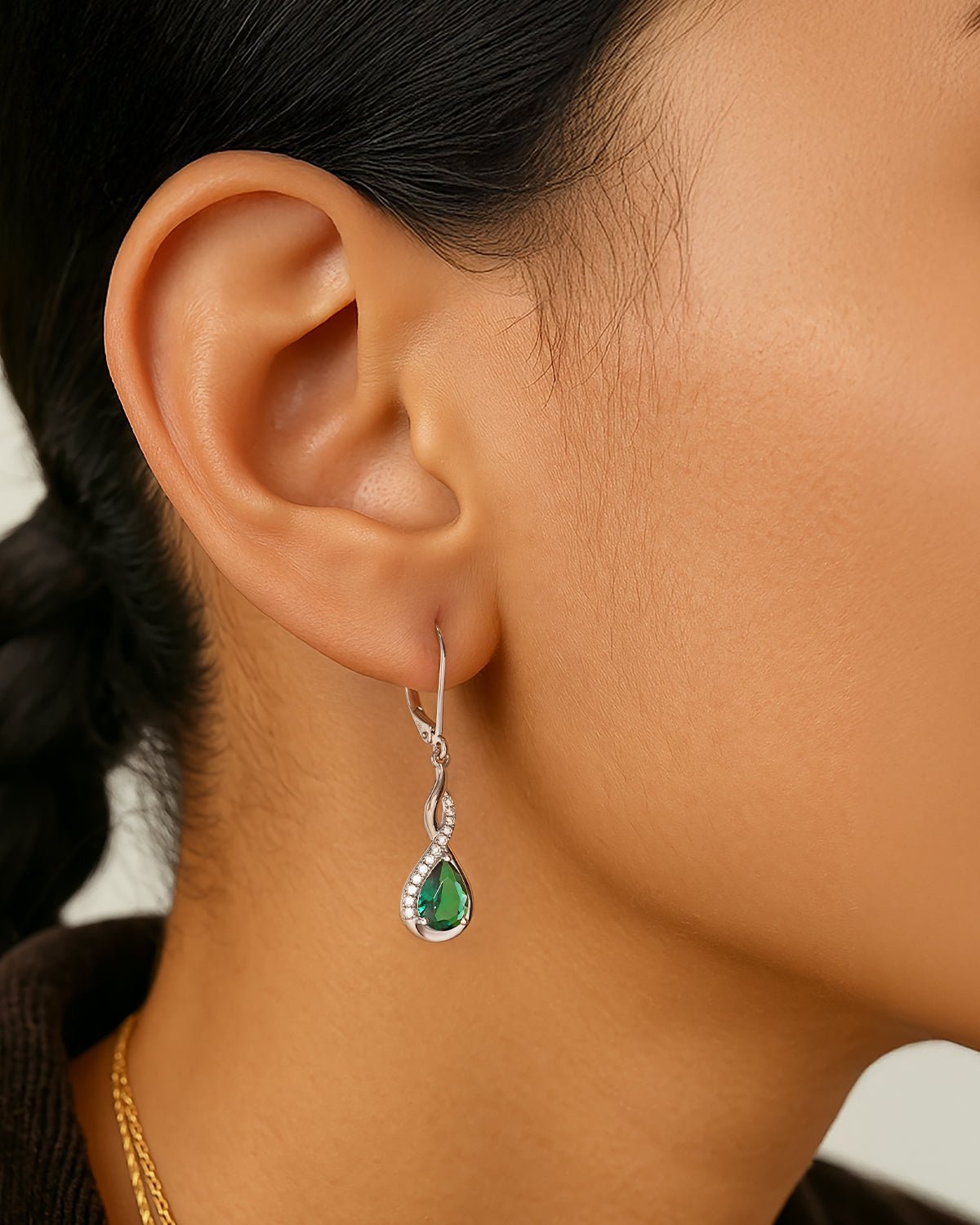 teardrop dangle earrings