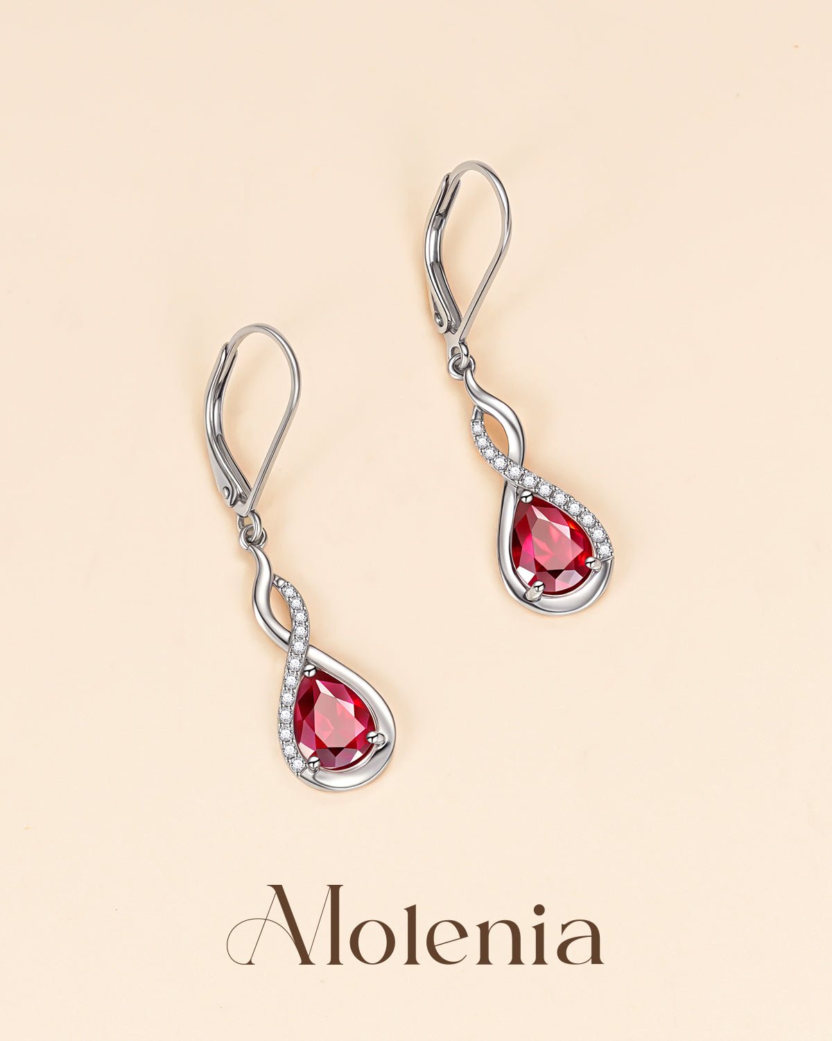 ruby earrings