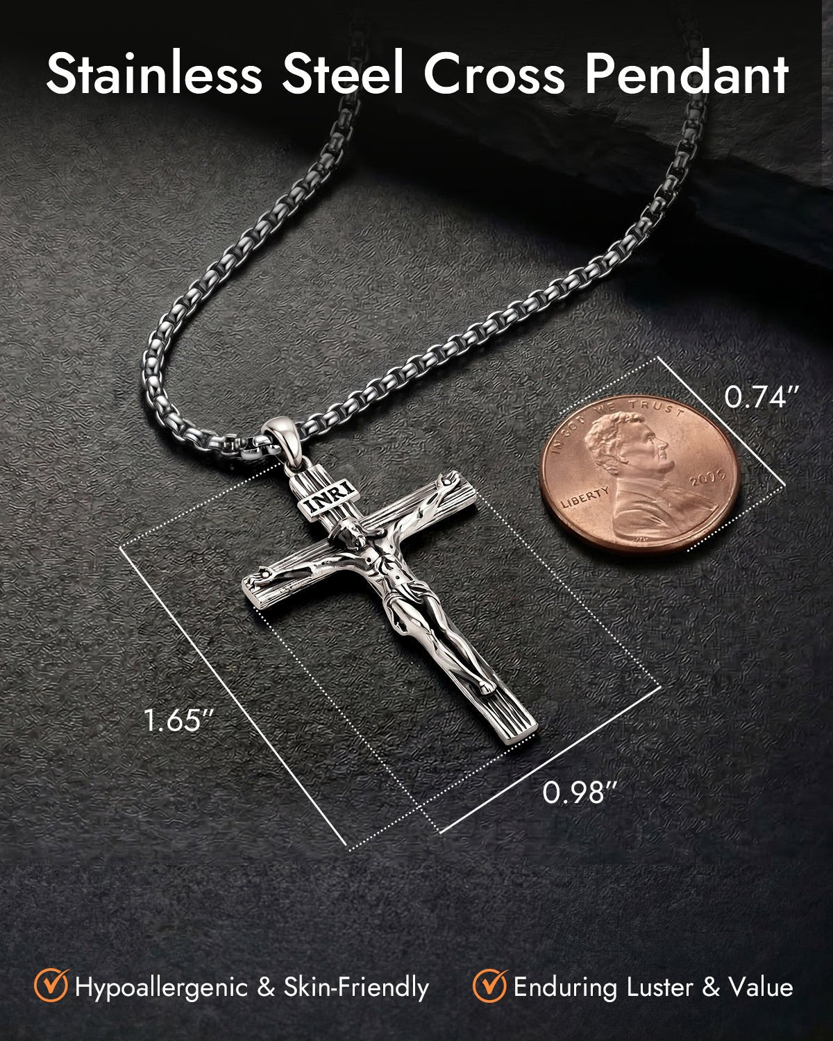 jesus cross necklace