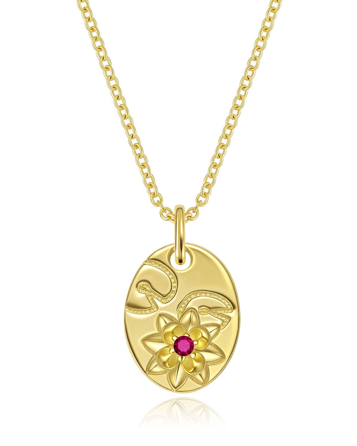 July birth flower necklace