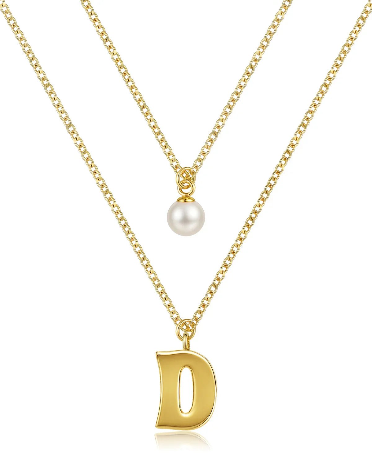 initial necklace gold