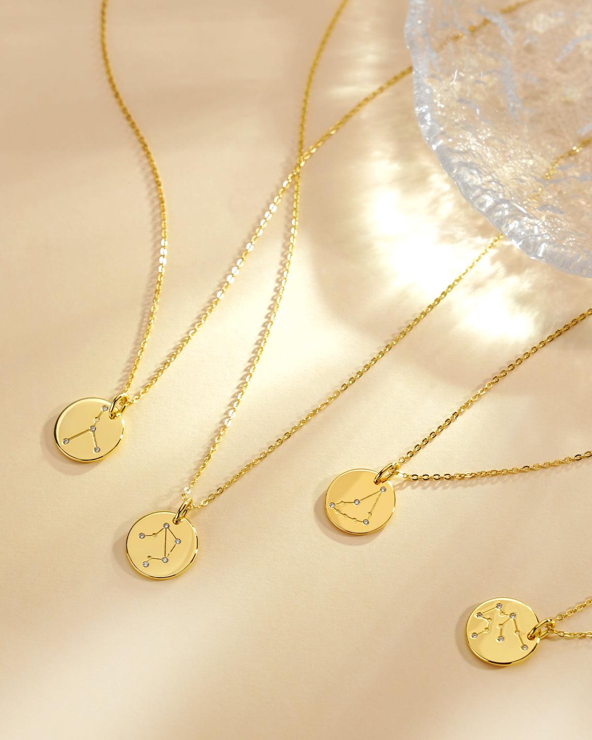 Libra Zodiac Pendant Necklace - Molenia Jewelry