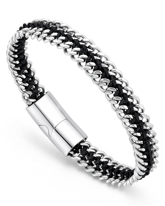 men's silver bracelet​