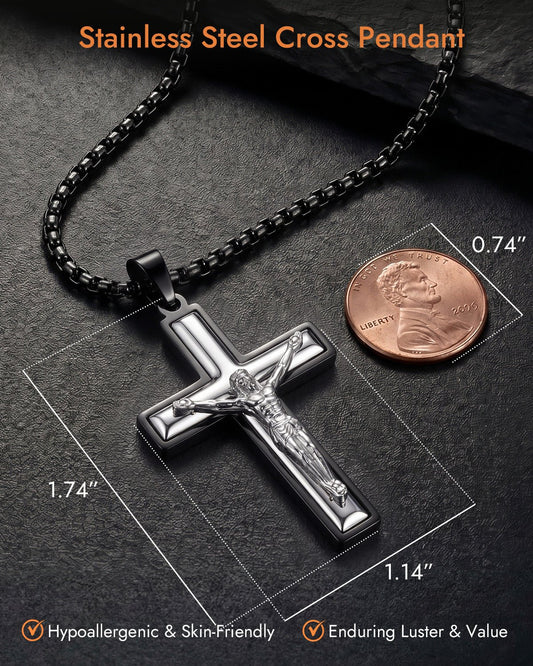 crucifix necklace for men