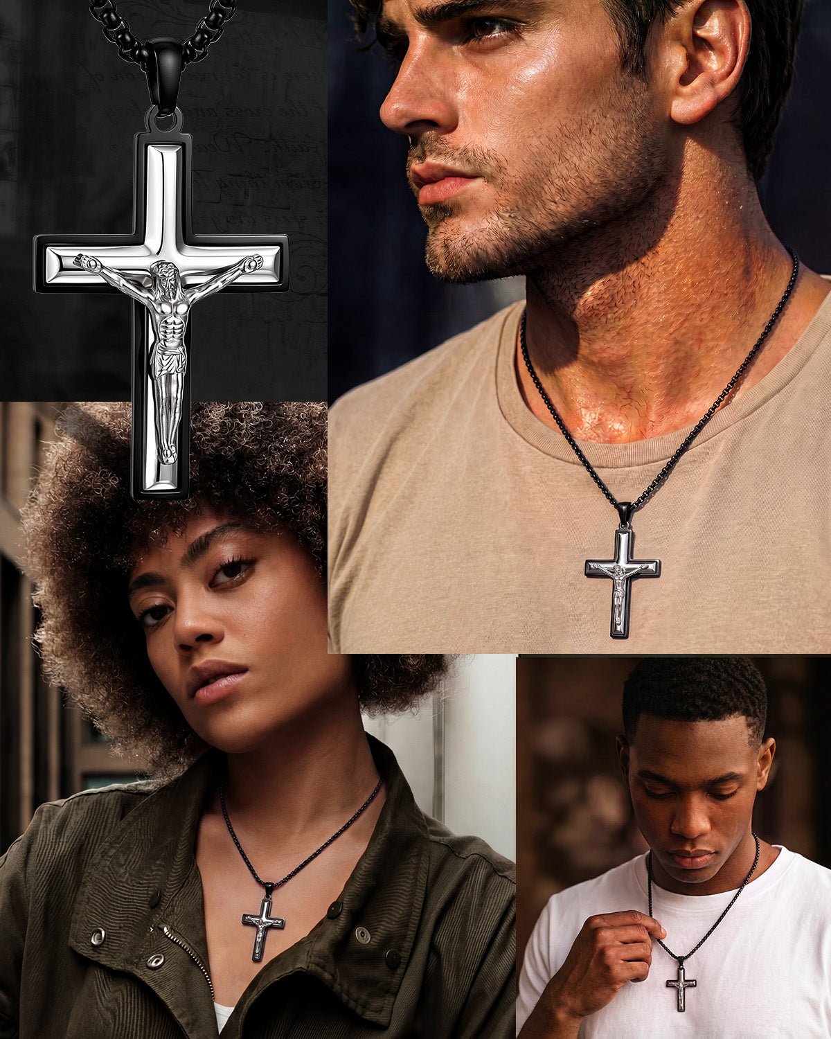 men's cross necklace