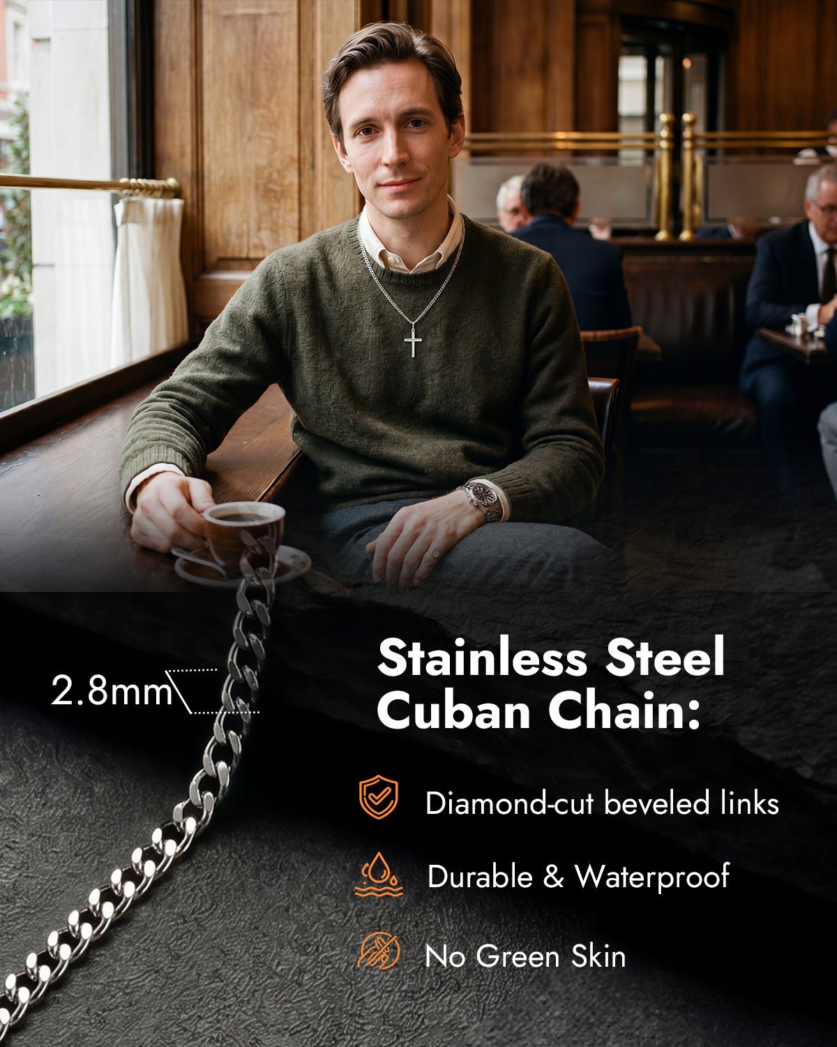 cross necklace for men