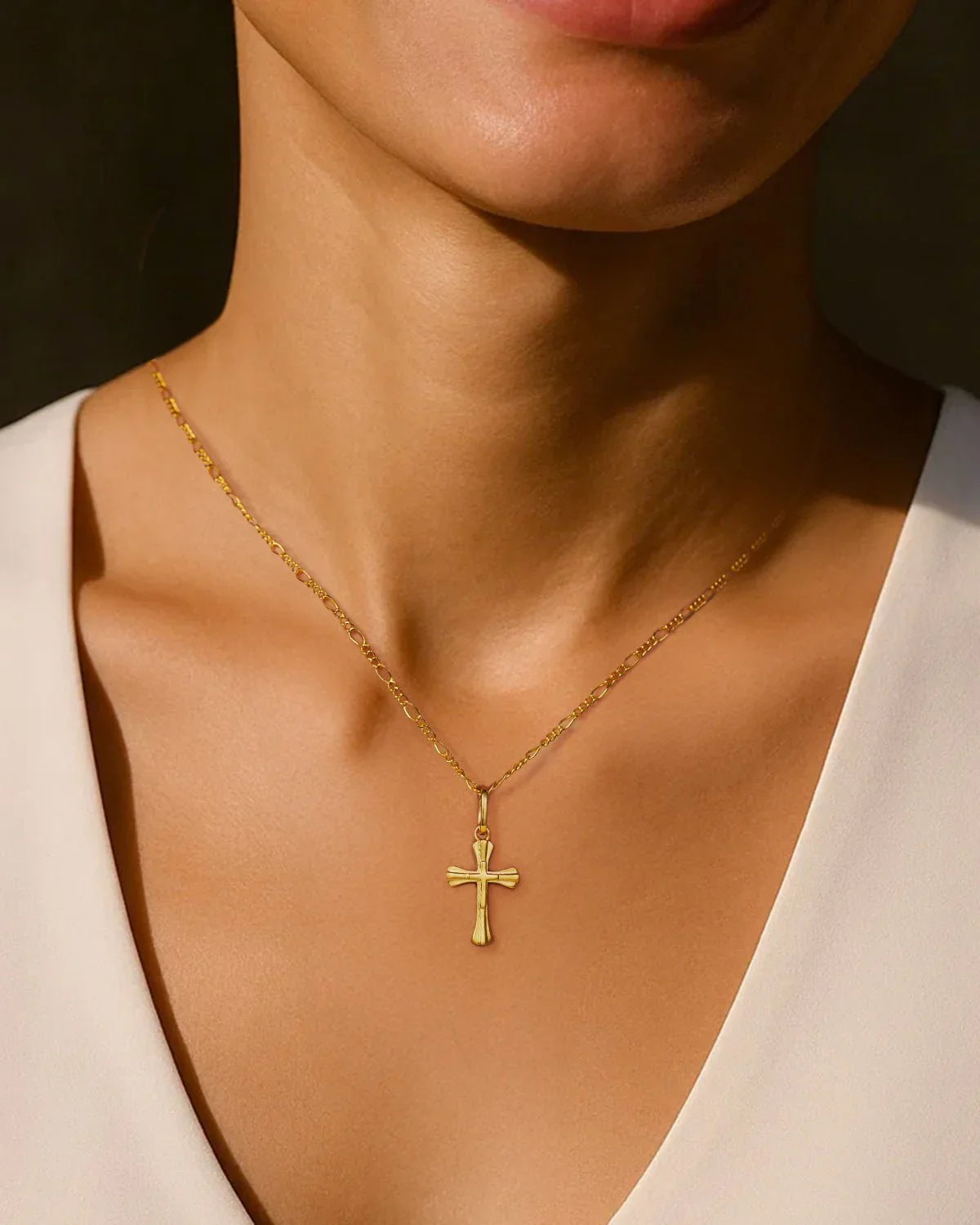 cross in necklace