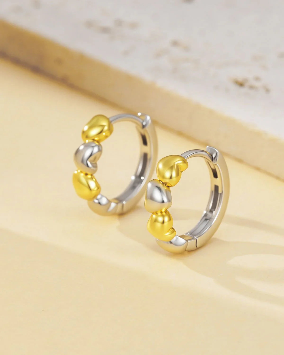 gold hoop earrings