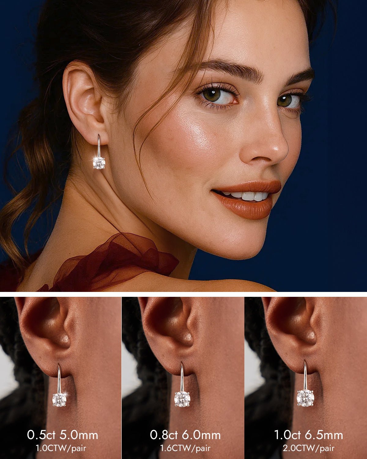 a diamond earrings​