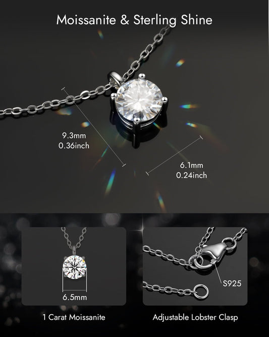 moissanite necklace