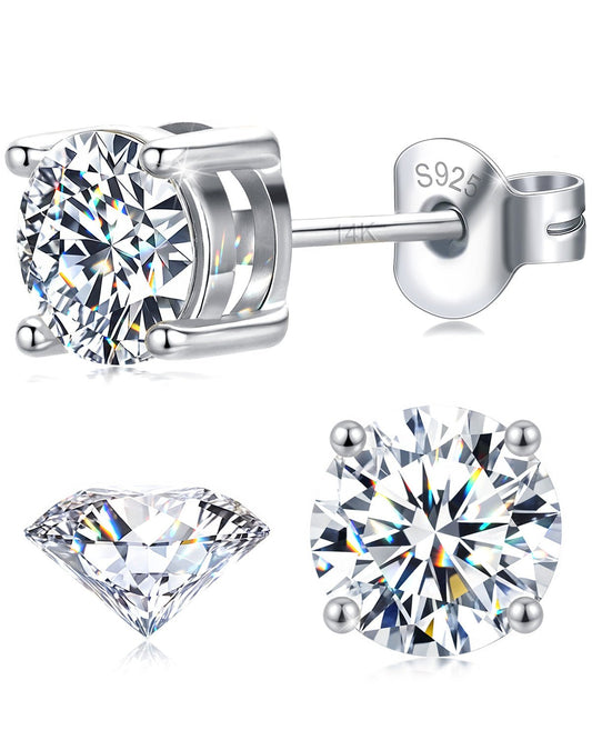 moissanite stud earrings