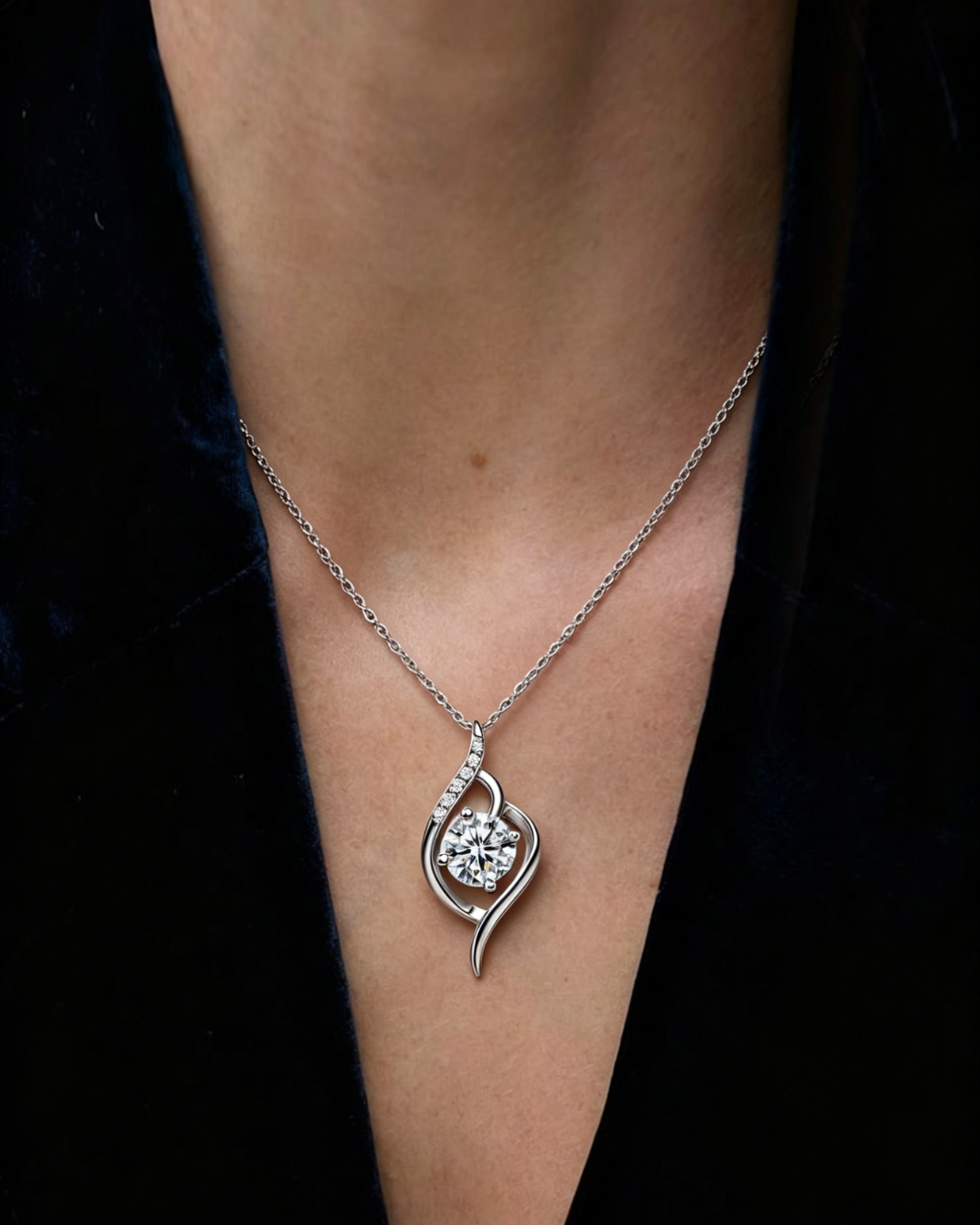 moissanite necklace