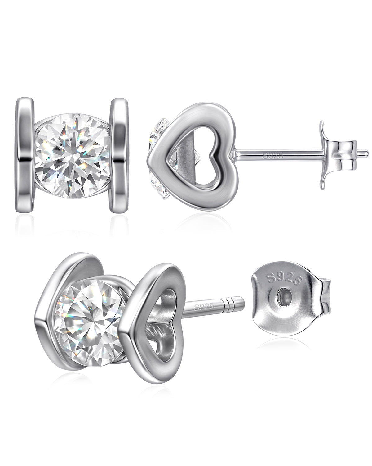 moissanite stud earrings