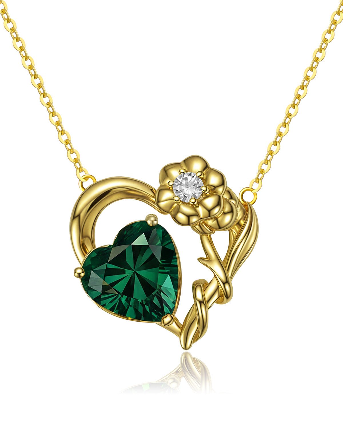 birthstone necklace gold