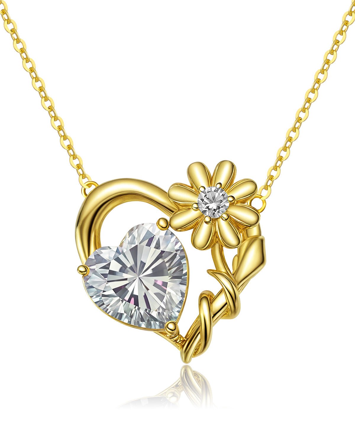 birthstone necklace gold