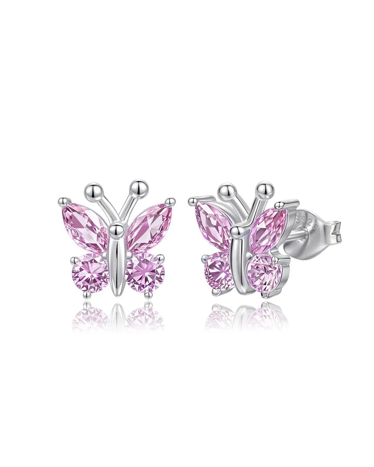 butterfly stud earrings