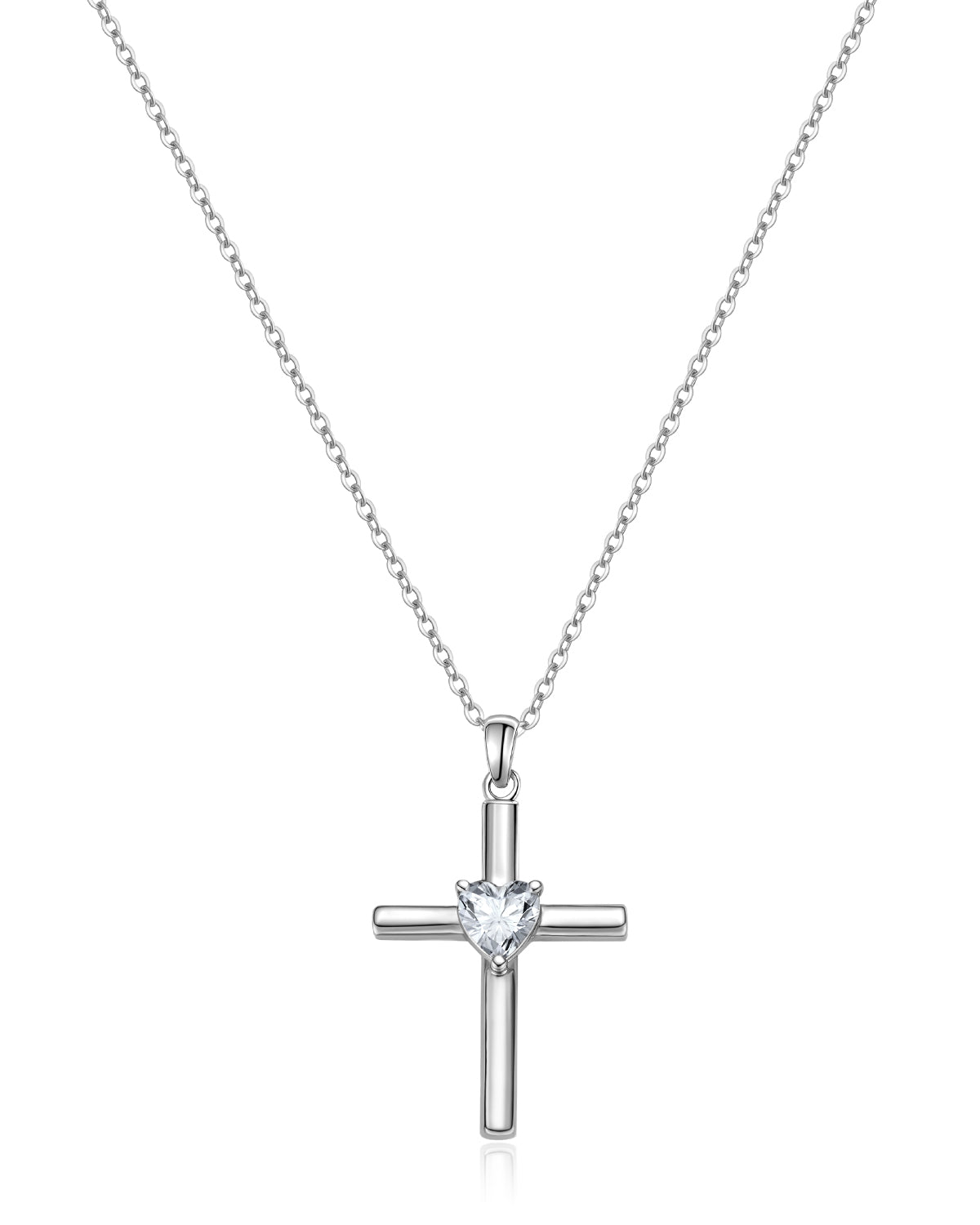 birthstone cross necklace