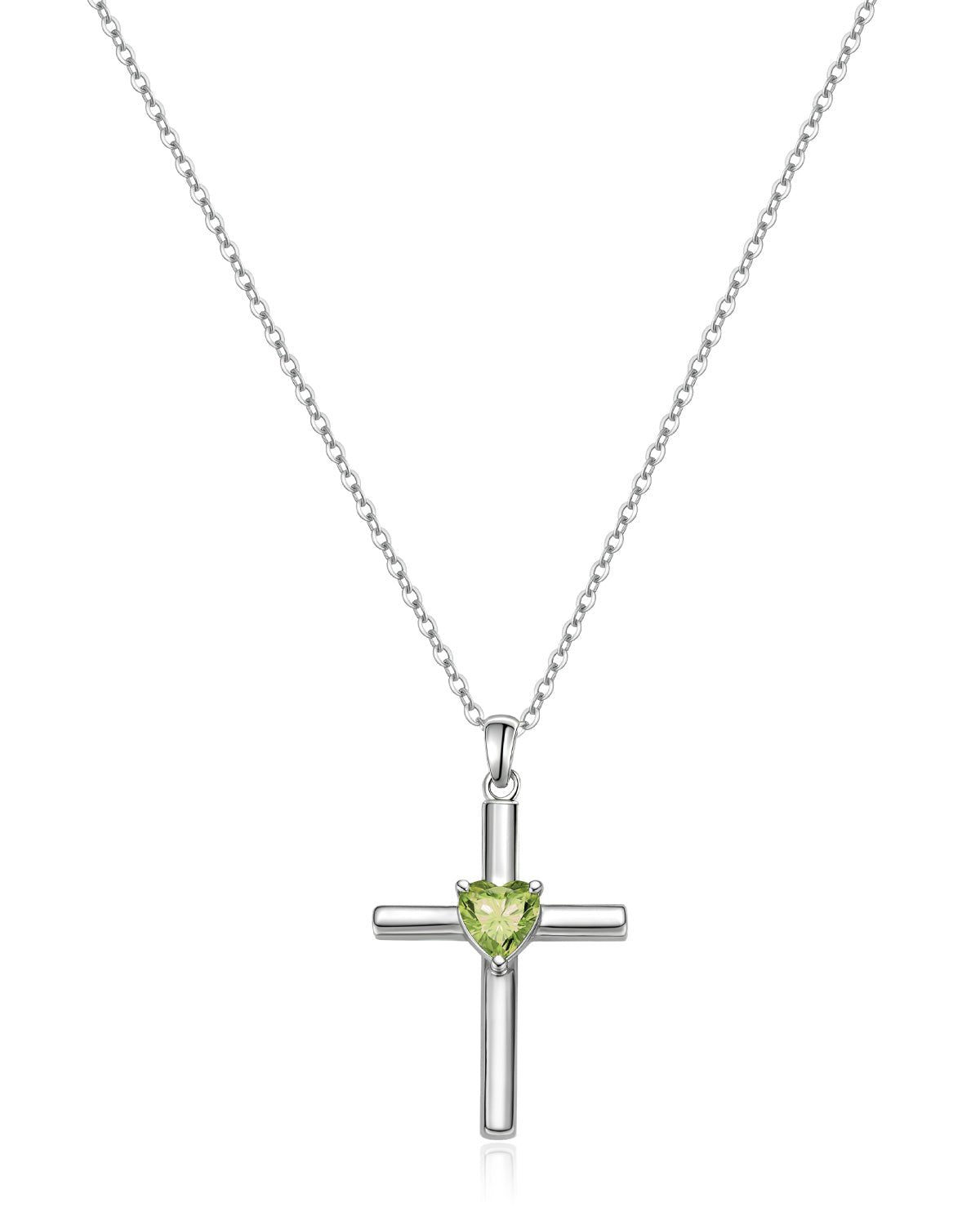 birthstone cross necklace