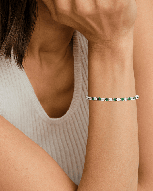 emerald tennis bracelet