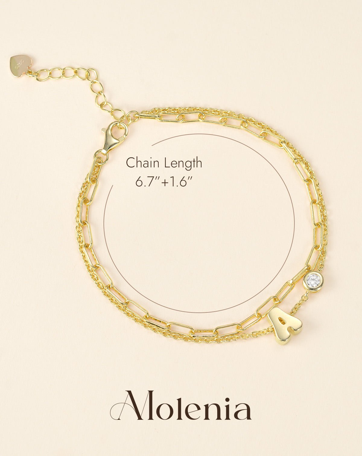 gold name bracelet