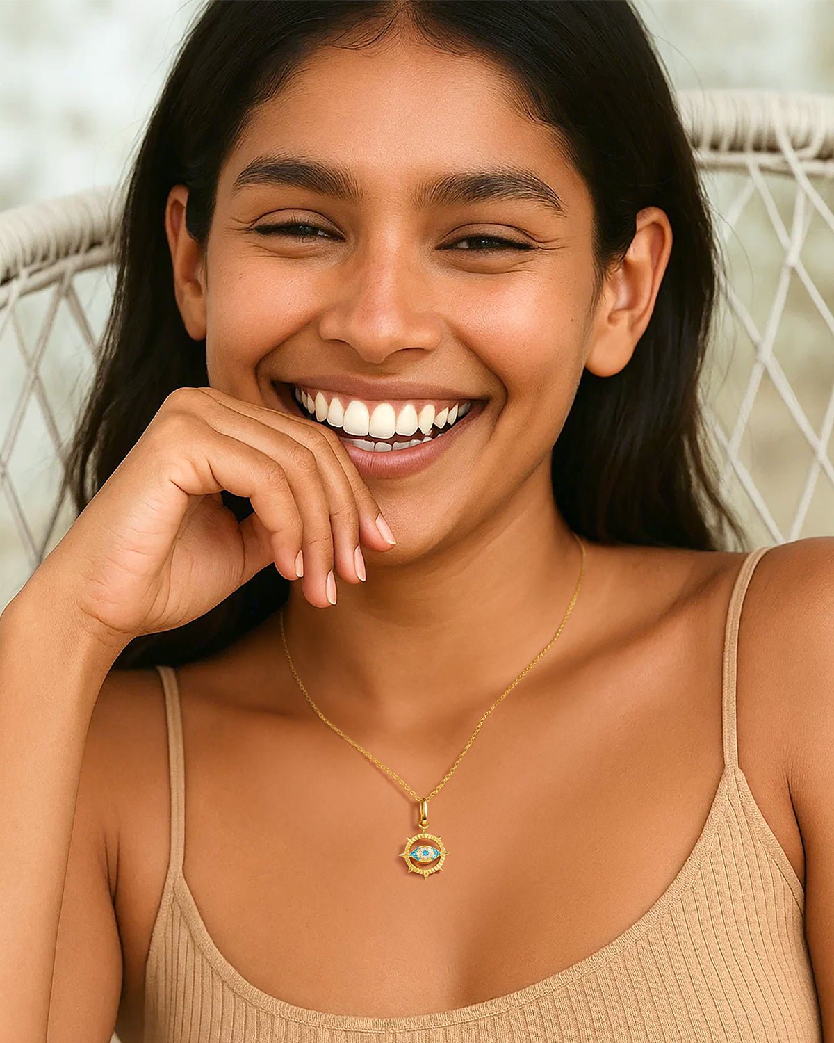 evil eye charm necklace