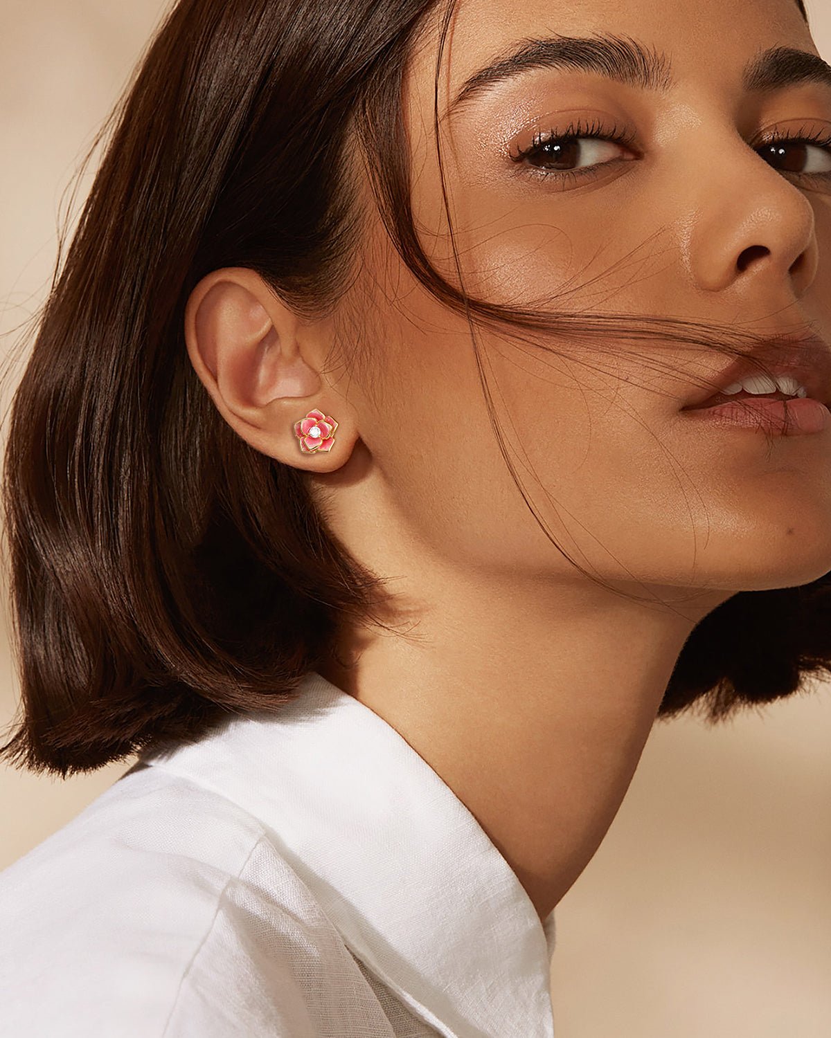 flower stud earrings