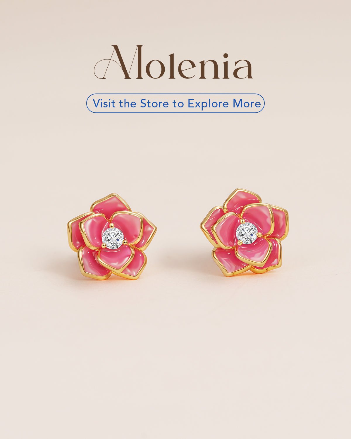 flower stud earrings