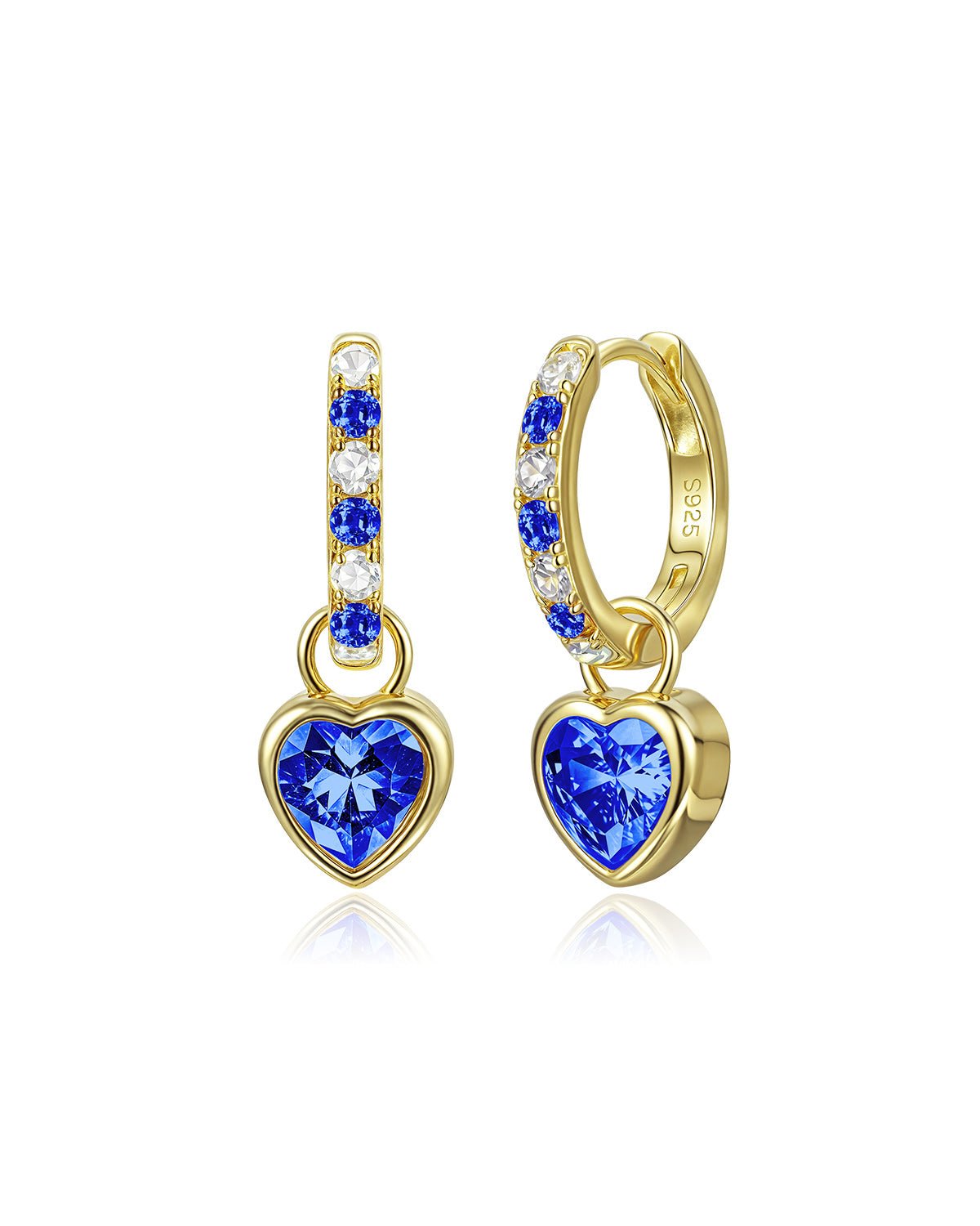 heart hoop earrings for women