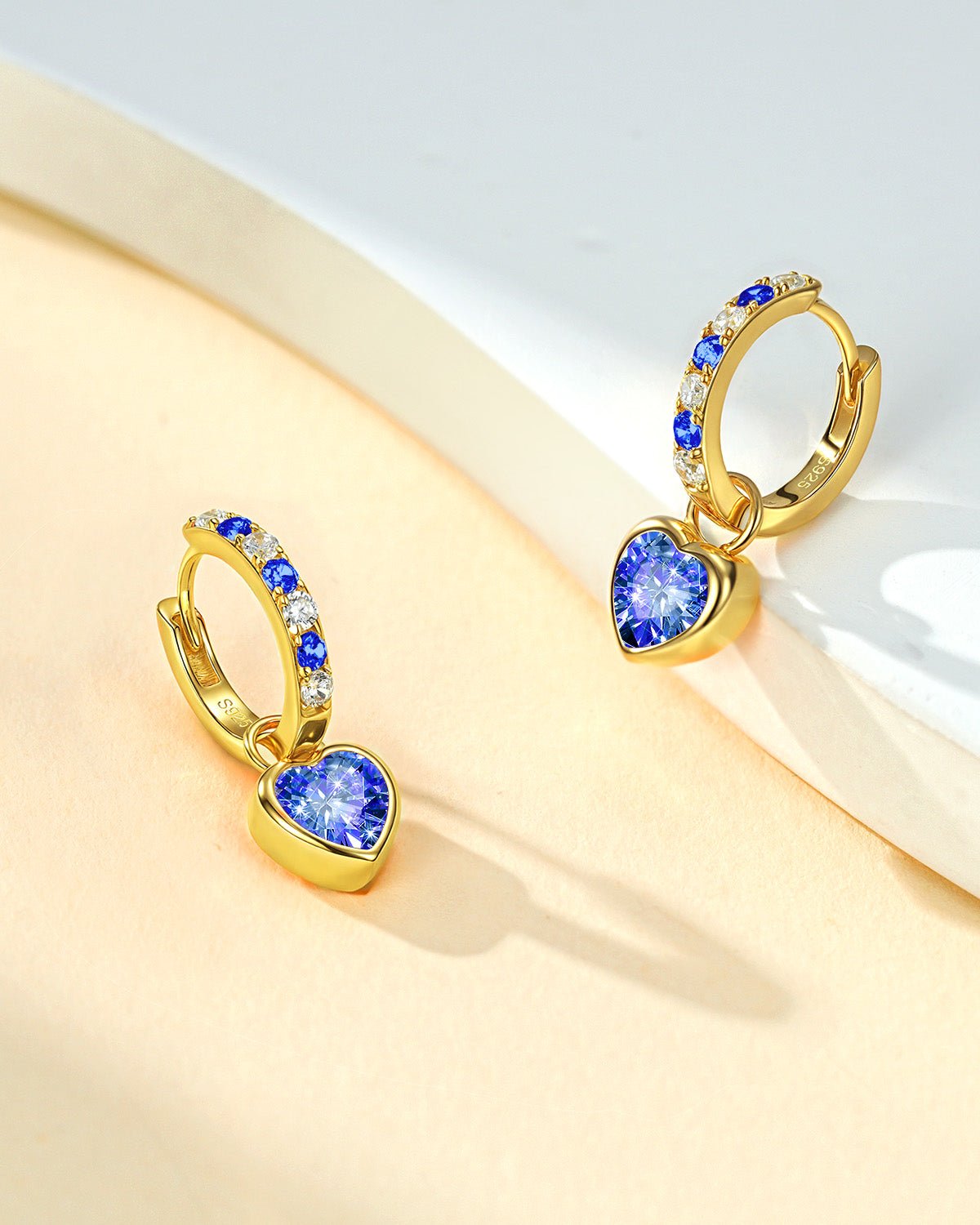 heart hoop earrings for women