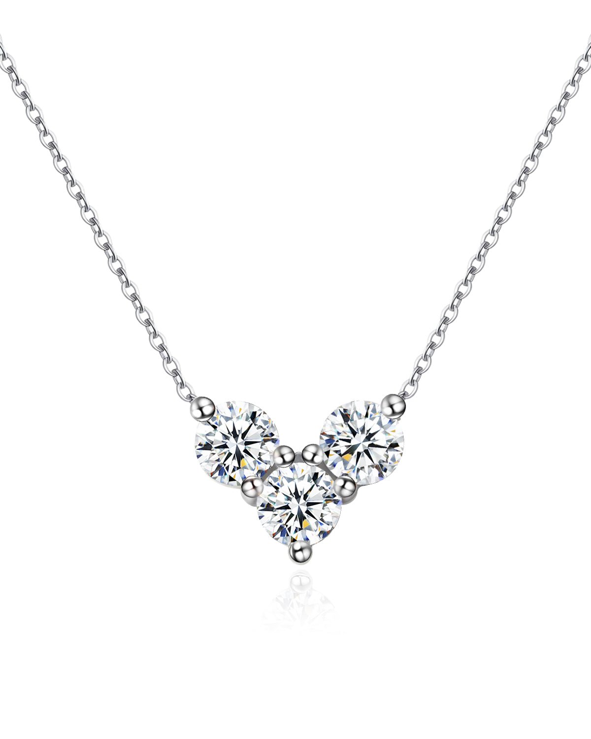 heart moissanite necklace