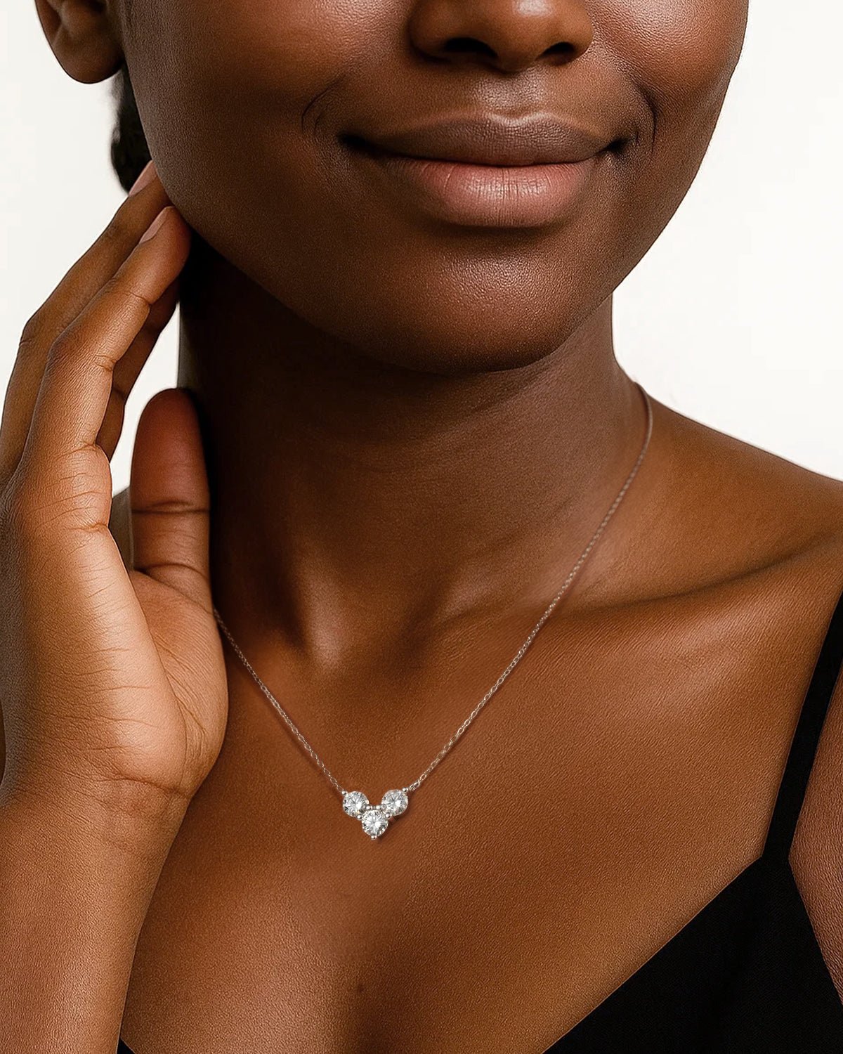 diamond alternative necklace for women