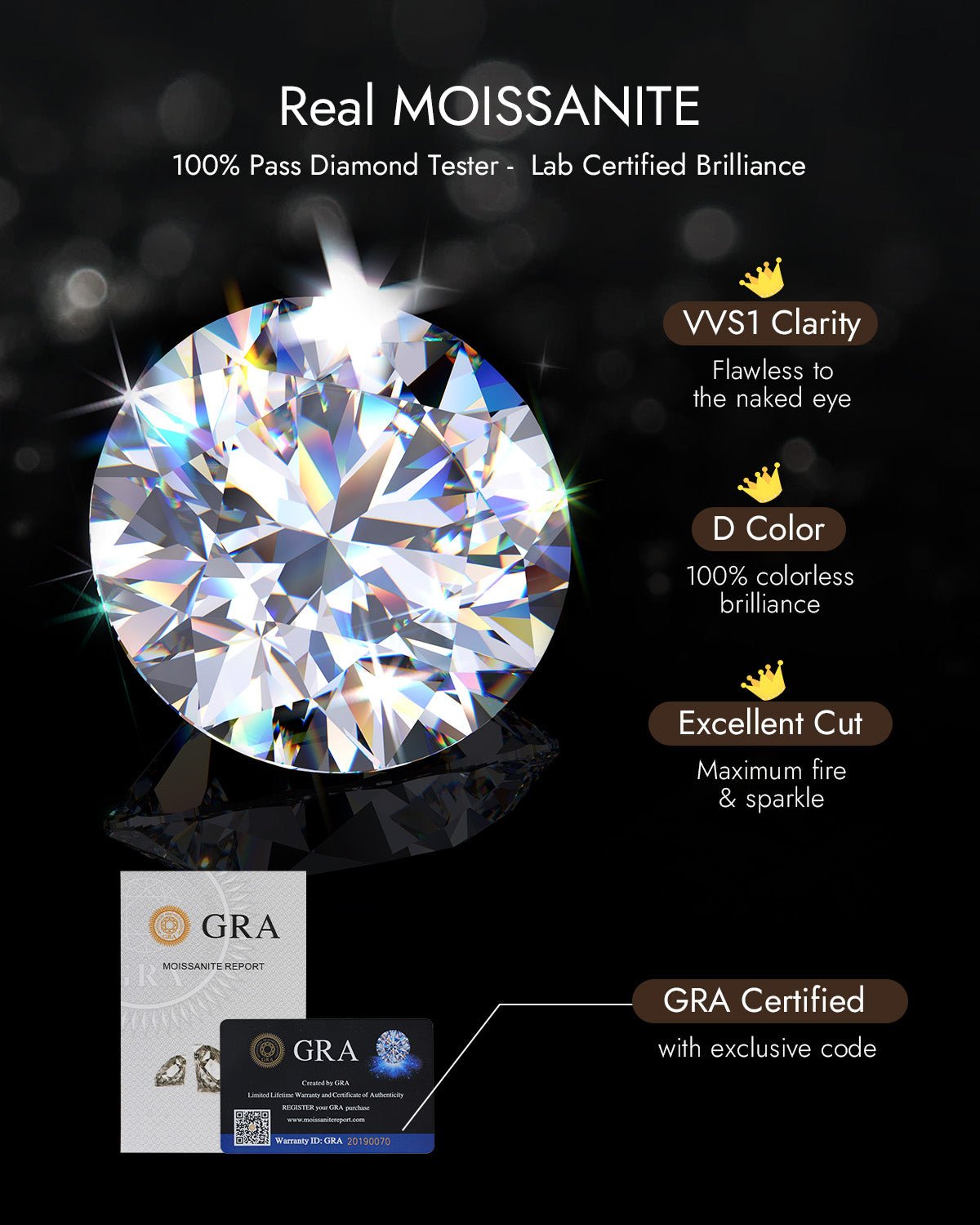 moissanite earrings for women