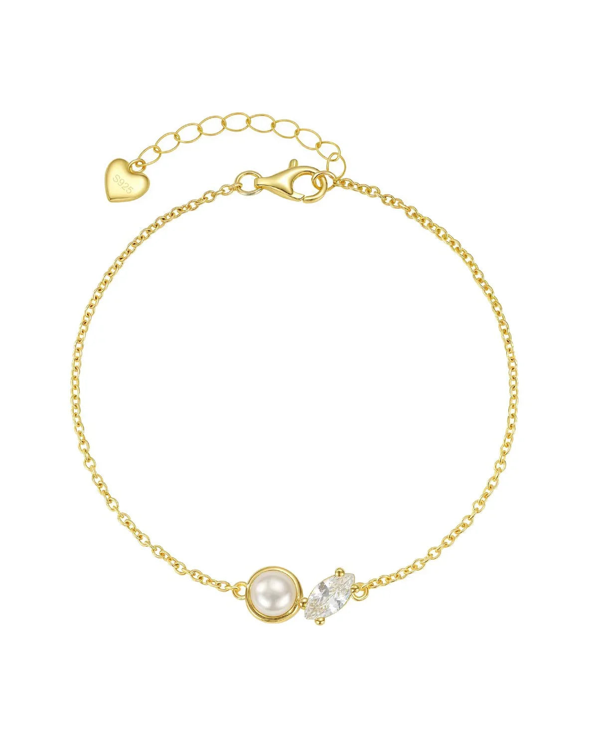 pearl and gold bracelet