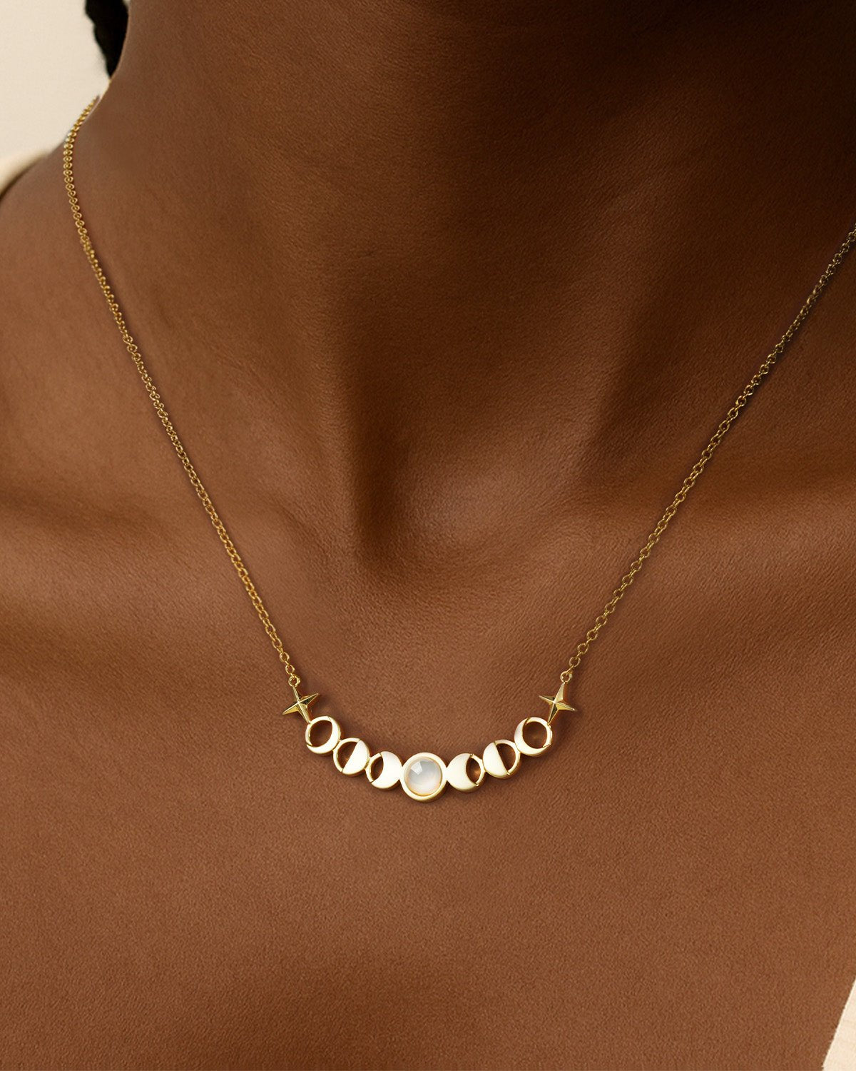 moon phase necklace