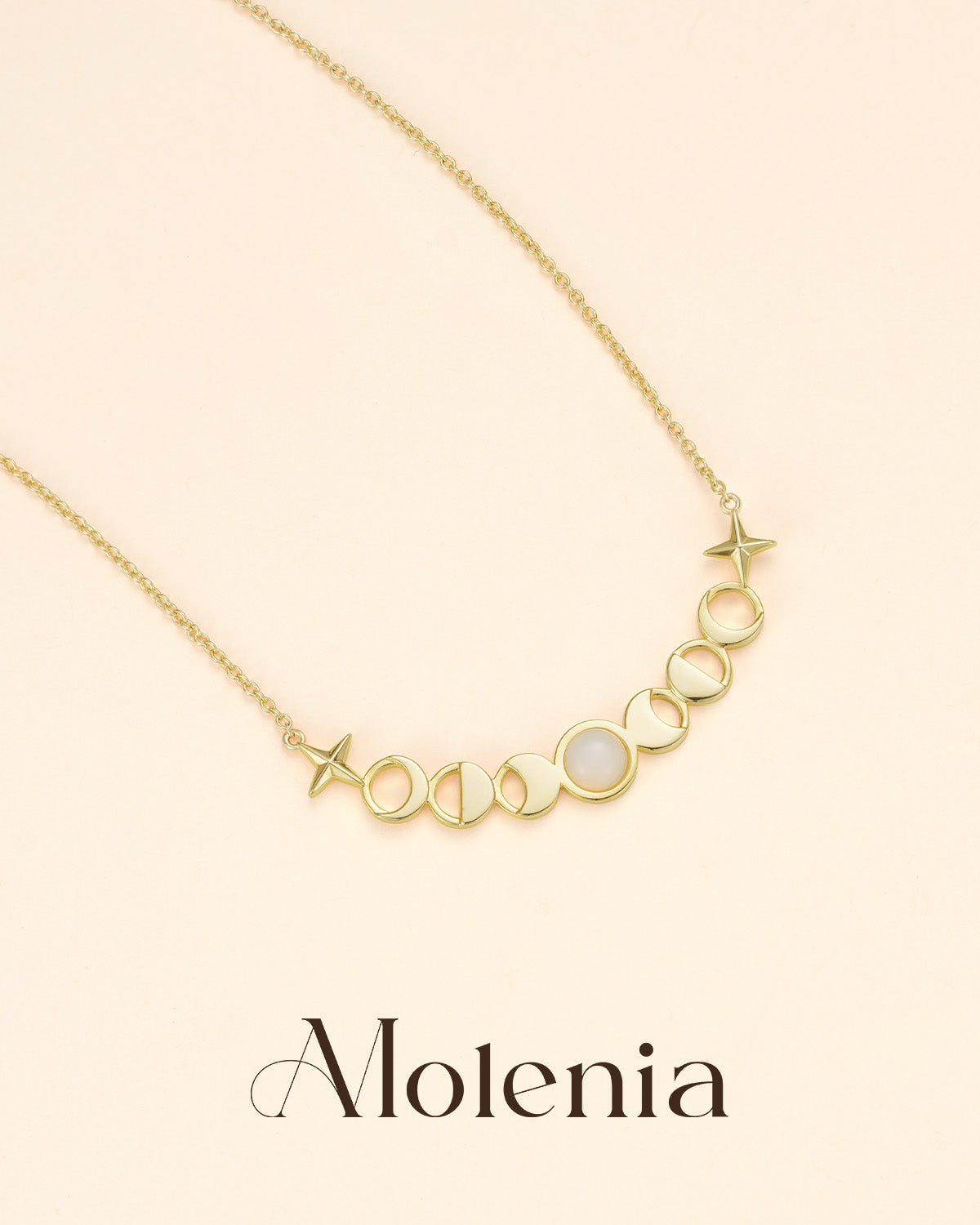 moon phase necklace