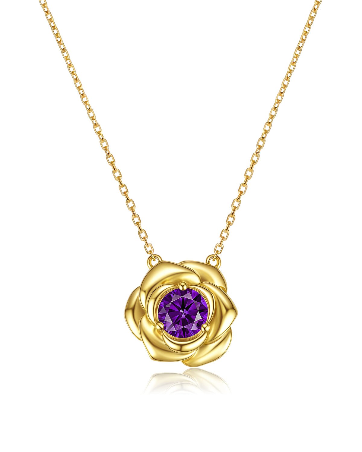 birthstone rose necklace  