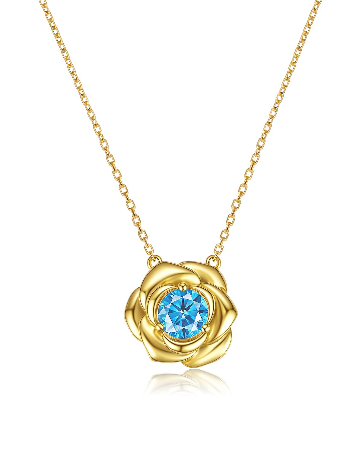 birthstone rose necklace  