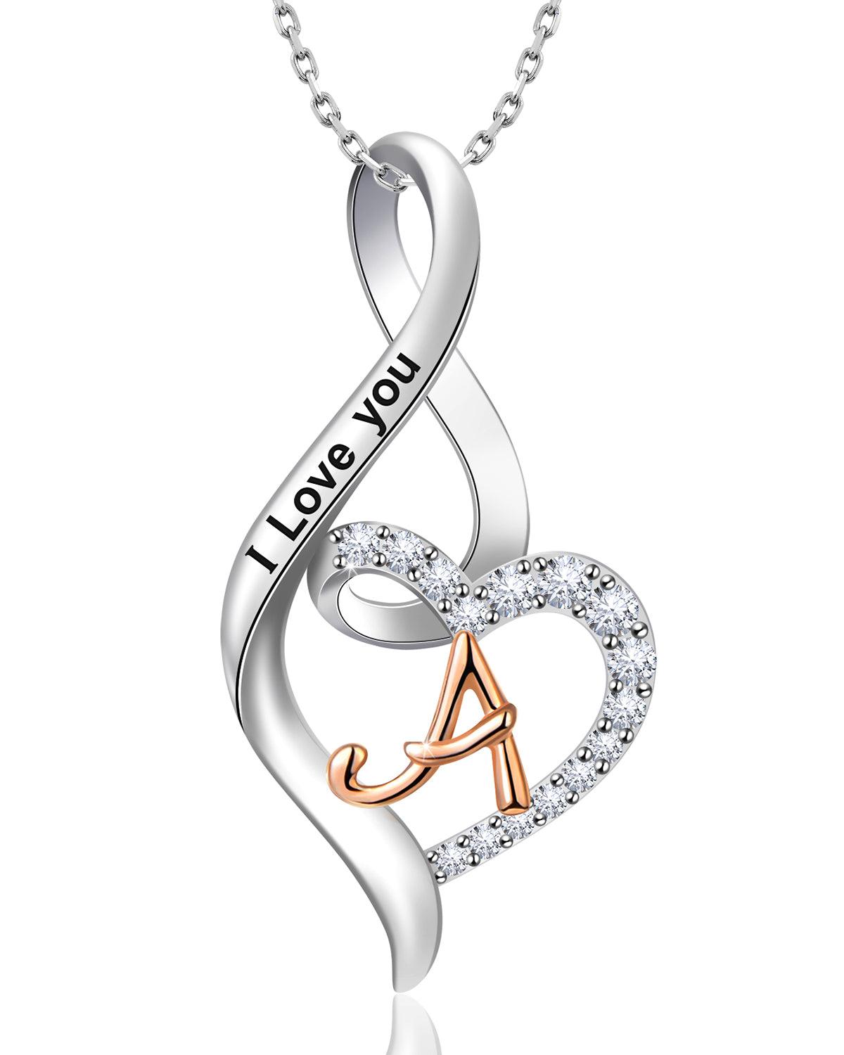 gold initial necklace